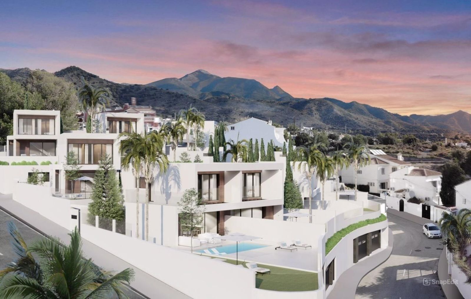 02 modern villa panoramic view swimming pool